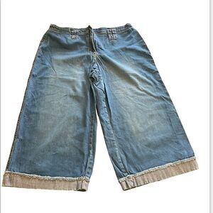 FIBERS wide-leg Cropped/collettes Pants size 10